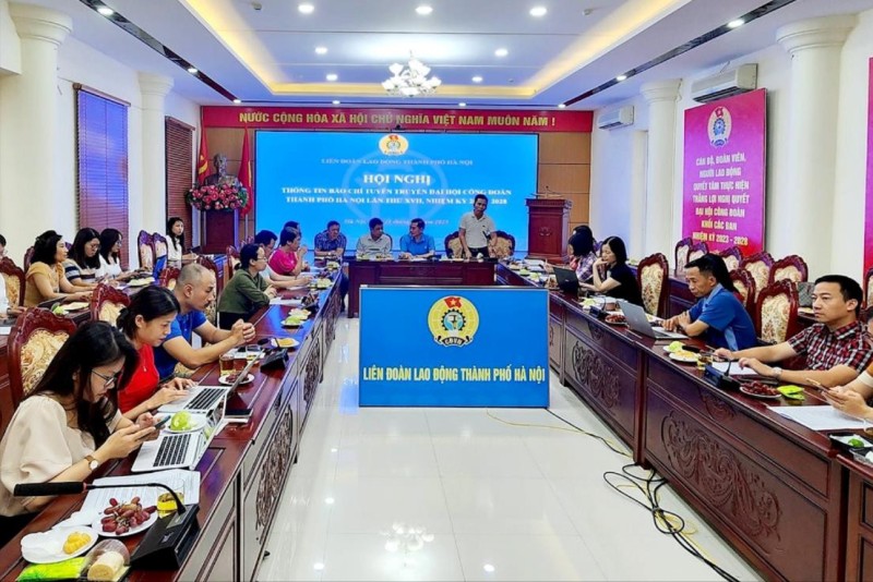 550 Đại biểu sẽ tham dự Đại hội Công đoàn thành phố Hà Nội lần thứ XVII