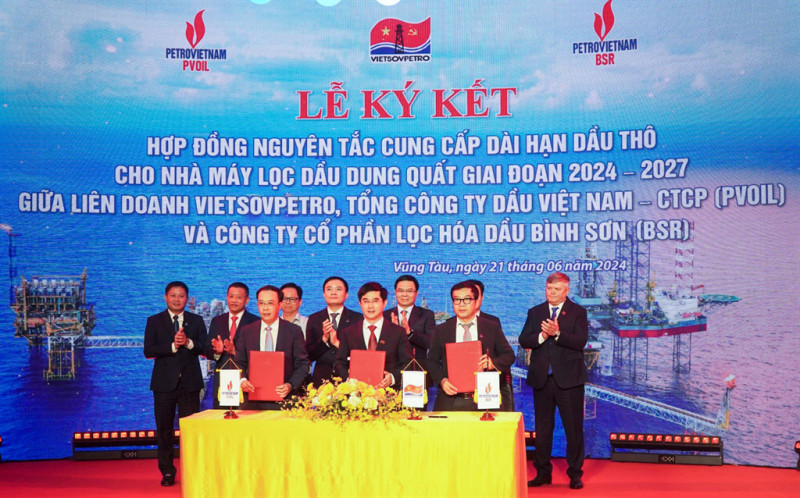 Ký kết hợp đồng cung cấp dài hạn dầu thô cho Nhà máy lọc Dầu Dung Quất