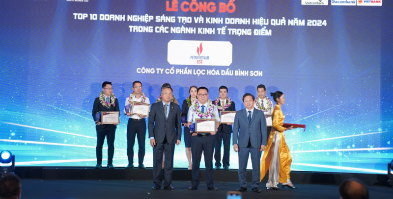 BSR được vinh danh tốp 10 doanh nghiệp sáng tạo và kinh doanh hiệu quả Việt Nam