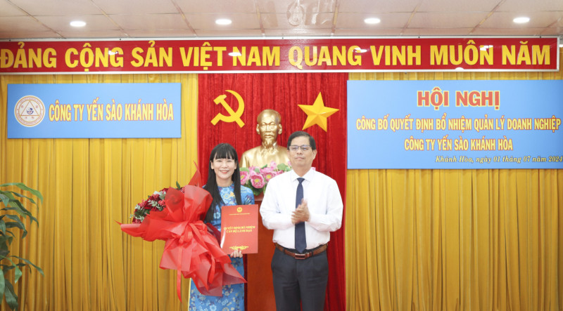 Bà Trịnh Thị Hồng Vân giữ chức Chủ tịch Hội đồng thành viên Công ty Yến sào Khánh Hòa